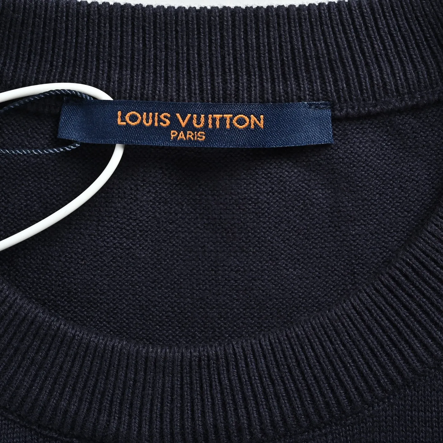 Louis Vuitton/Louis Vuitton 26ss chest silicone badge knitted short sleeves